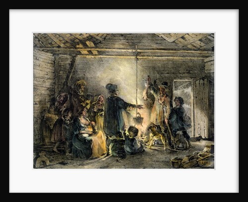 Interior of a Coal-Miner's Hut by Nicolas Toussaint Charlet