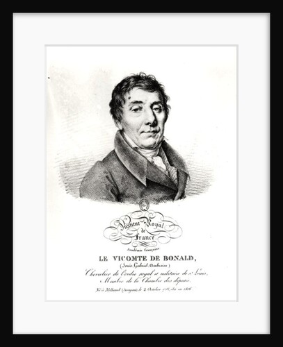 Louis, Vicomte de Blonald 1820 by French School