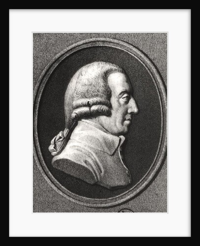 Portrait from a Medallion of Adam Smith by William the Younger Holl