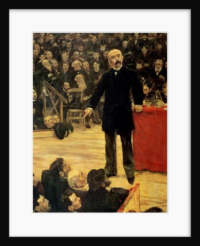 Georges Clemenceau Making a Speech at the Cirque Fernando, 1883 by Jean Francois Raffaelli