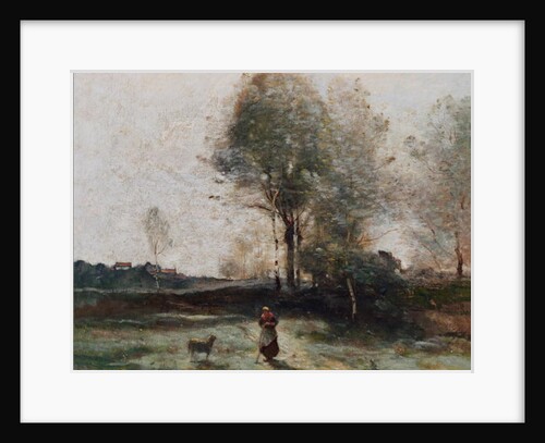 Landscape or, Morning in the Field by Jean Baptiste Camille Corot
