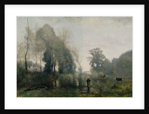 Morning at Ville-d'Avray or, The Cowherd, 1868 by Jean Baptiste Camille Corot