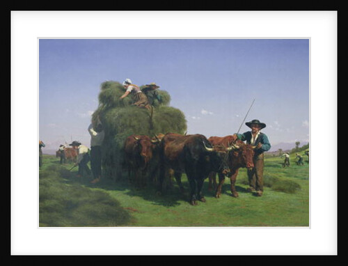 Haymaking, Auvergne by Rosa Bonheur