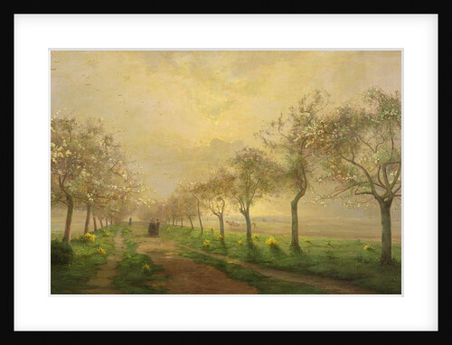 Apple Trees and Broom in Flower by Antoine Chintreuil