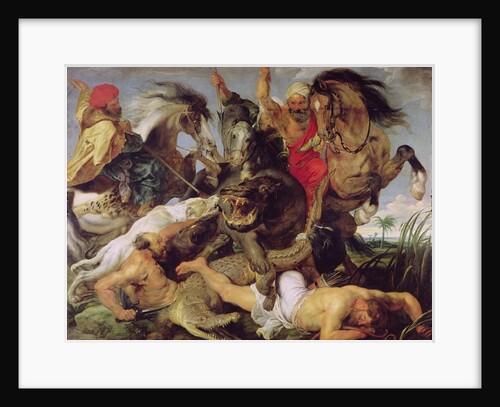Hippopotamus and Crocodile Hunt, c.1615-16 by Peter Paul Rubens