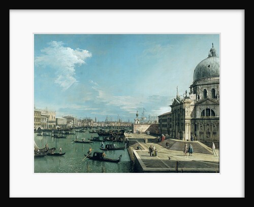 The Entrance to the Grand Canal and the church of Santa Maria della Salute, Venice by (1697-1768) Canaletto