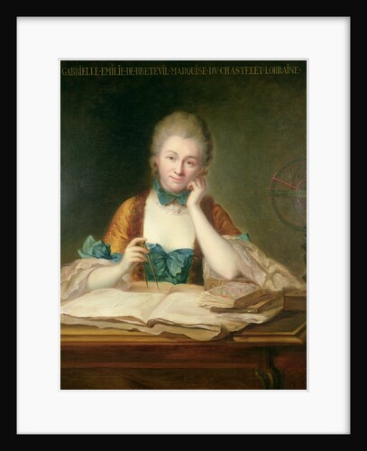 Madame du Chatelet-Lomont working, 18th century by Maurice Quentin de la Tour