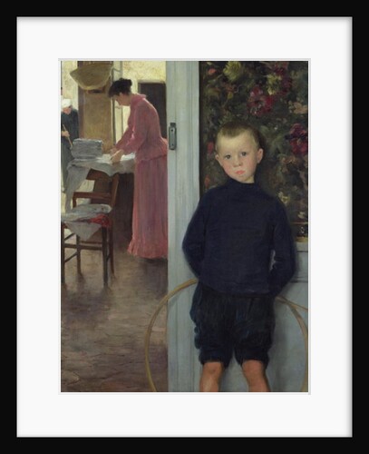 Interior with Women and a Child by Paul Mathey