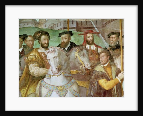 Detail from The Solemn Entrance of Emperor Charles V, Francis I and Alessandro Farnese to Paris in 1540 by Taddeo & Federico Zuccaro