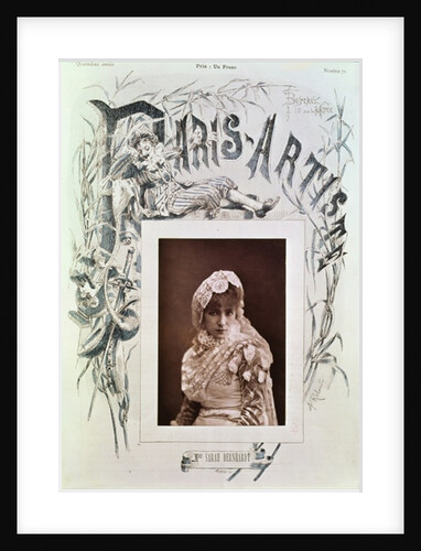 Sarah Bernhardt in the role of Marion Delorme at the Theatre de la Porte Saint-Martin by (1820-1910) Nadar (after)