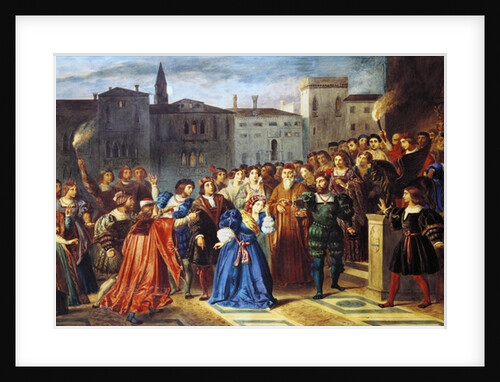 Scene of Confrontation by Louis Boulanger