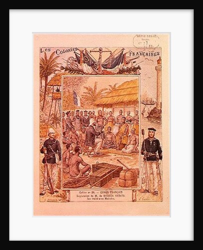 The Exploration of M. de Brazza His Treaty with Makoko by G. Dascher (after)