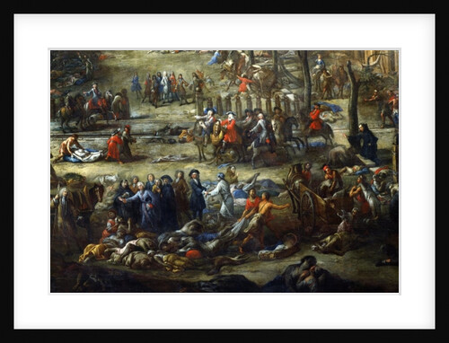 View of the Cours Belsunce, Marseilles, During the Plague of 1720 by Michel Serre