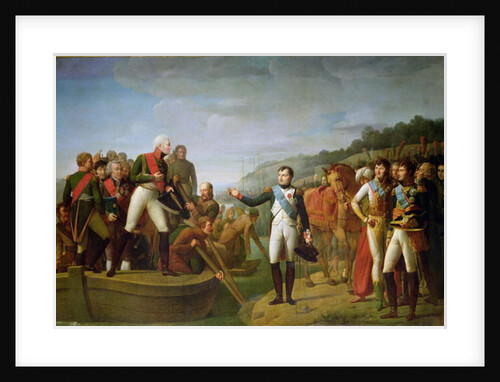 Farewell of Napoleon I and Alexander I after the Peace of Tilsit, 9th July 1807 by Gioacchino Giuseppe Serangeli