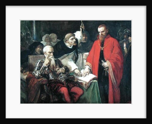 The Oath of Vargas by Louis Gallait