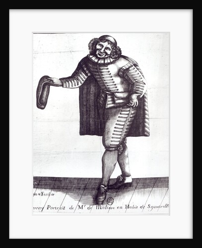 Moliere as Sganarelle in 'L'Ecole des Maris' by Simonin