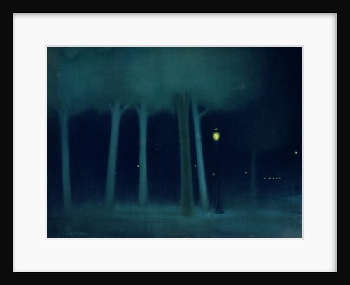 A Park at Night, c.1892-95 by Jozsef Rippl-Ronai