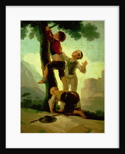 Boys Climbing a Tree, cartoon for a tapestry, 1790-92 by Francisco Jose de Goya y Lucientes