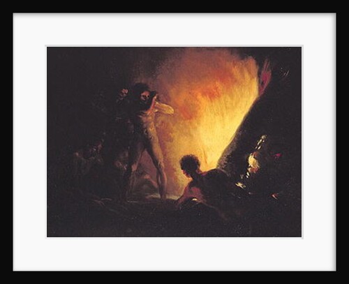 The Pyre, c.1800-05 by Francisco Jose de Goya y Lucientes
