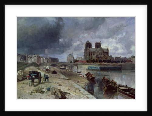 Notre-Dame from the Quai de la Tournelle, 1852 by Johan-Barthold Jongkind