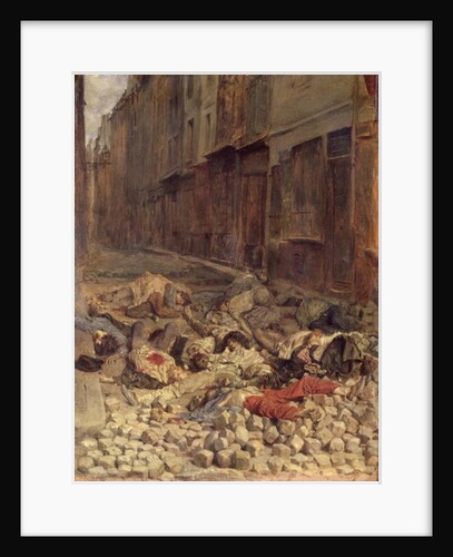 Barricade in the Rue de la Mortellerie, June 1848 1849 by Jean-Louis Ernest Meissonier
