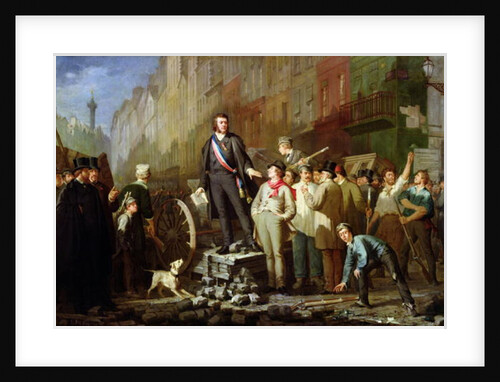 Alphonse Baudin on the Barricade of Faubourg Saint-Antoine, 3rd December 1851 by Ernest Louis Pichio