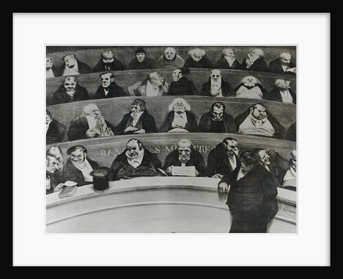 The Stomach of the Legislature, the Ministerial Benches of 1834 by Honore Daumier