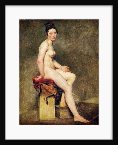 Seated Nude, Mademoiselle Rose by Ferdinand Victor Eugene Delacroix