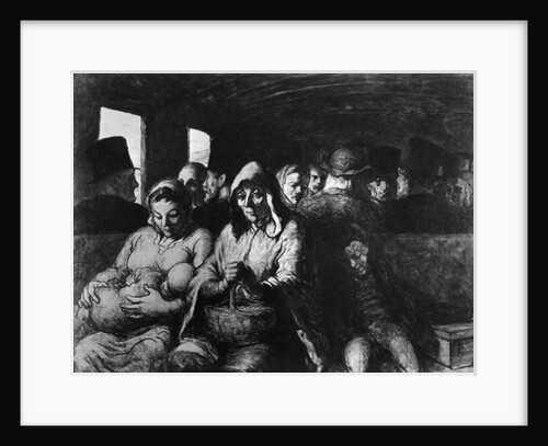 The Third Class Carriage, c.1862-64 by Honore Daumier