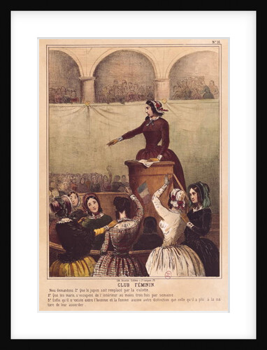 Women's Club, c.1848 by French School