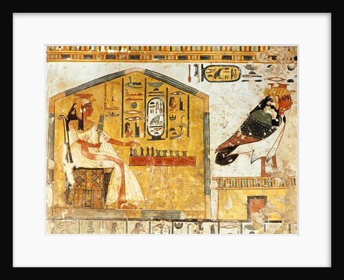 Queen Nefertari playing Senet by Egyptian 19th Dynasty
