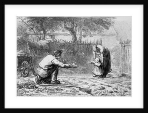 The First Steps, 19th century by Jean-Francois Millet