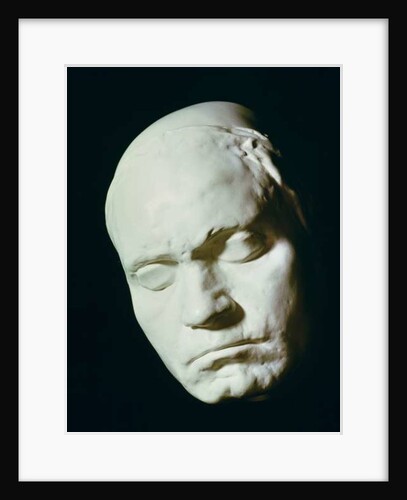 Mask of Beethoven, taken from life at the age of 42, 1812 by Franz Klein