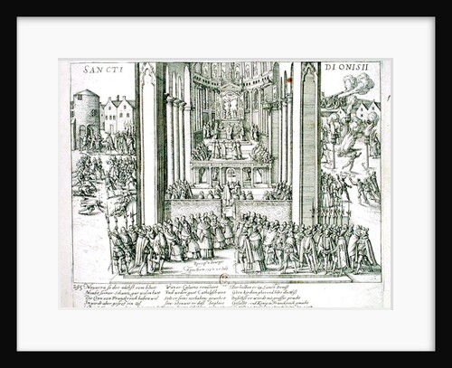 Abjuration of Henri IV at St. Denis on 15th July 1593 by French School