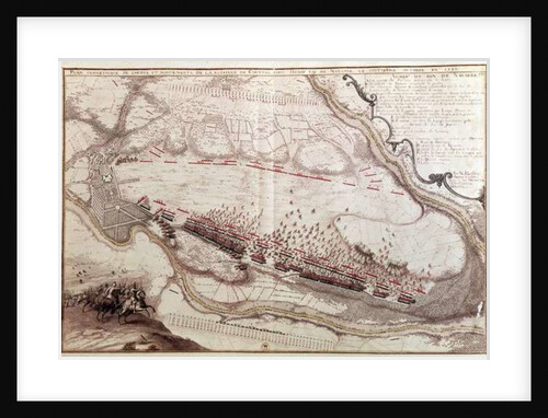 Plan of the Order of the Battle of Coutras on 8th October 1587 by French School
