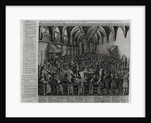 Assembly of the Most Illustrious Princes of Germany, in the Bishop's Hall, Augsbourg, in the Presence of Charles V on 25th June 1530 by German School