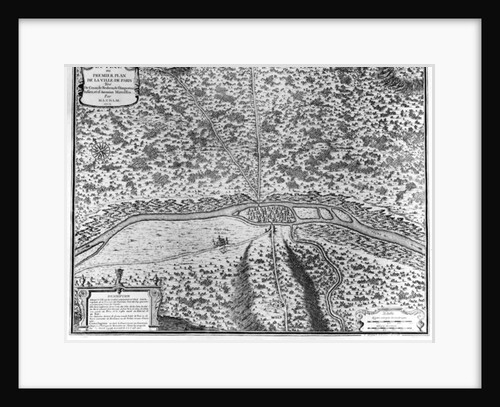 Lutetia or the first plan of Paris, taken from Caesar, Strabo, Emperor Julian and Ammianus Marcellinus by French School