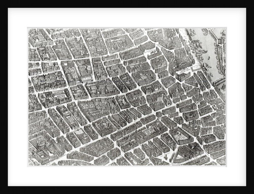 Plan of Paris by Louis (after) Bretez