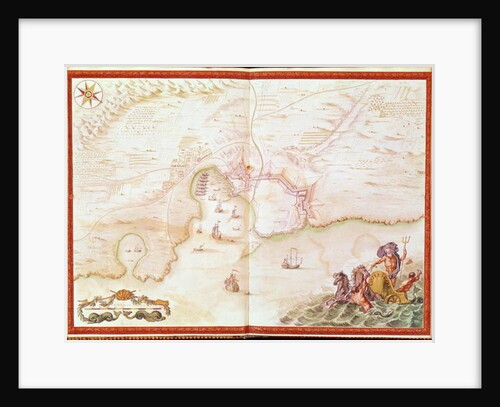 Ms. 986, Vol.1 'Louis XIV Atlas', map of Collioure, 1683-88 by Sebastien Le Prestre de Vauban