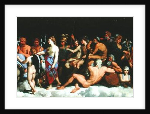 The Assembly of the Gods, after the frescoes in the Loggia of the Farnesina in Rome by Raphael