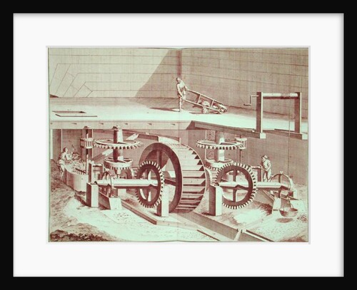 Perspective view of a 'Patouillet' by French School