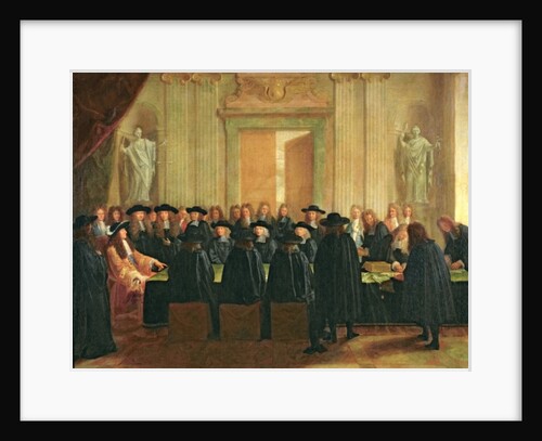 The Seal Held by Louis XIV before Members of the State Council and the Court of Appeal in 1672, 1672 by French School