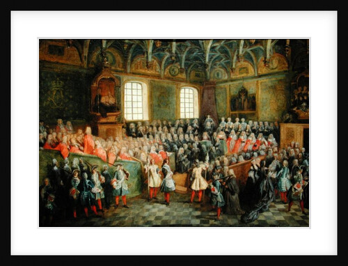 Bed of Justice Held in the Parliament at the Majority of Louis XV, 22nd February 1723 by Nicolas Lancret