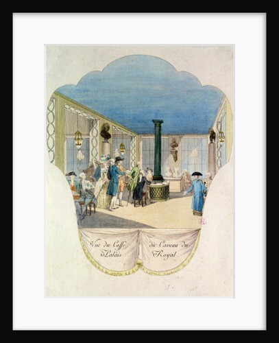 Cafe in the cellar of the Palais-Royal by French School