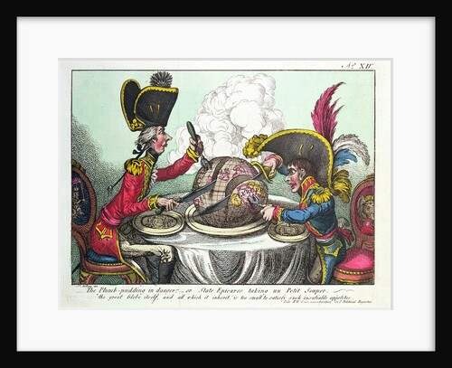 The Plum Pudding in Danger, 1805 by James Gillray