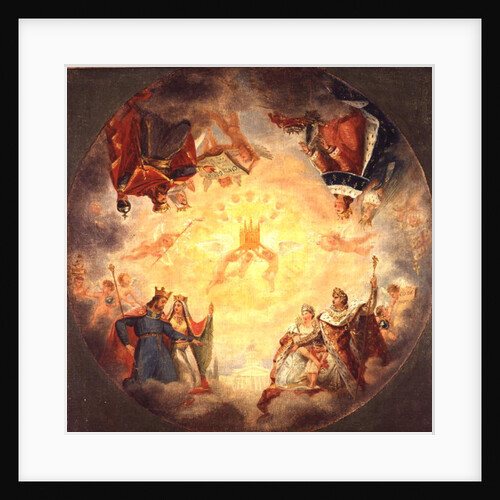 Glory of St. Genevieve, study for the cupola of the Pantheon, c.1812 by Baron Antoine Jean Gros