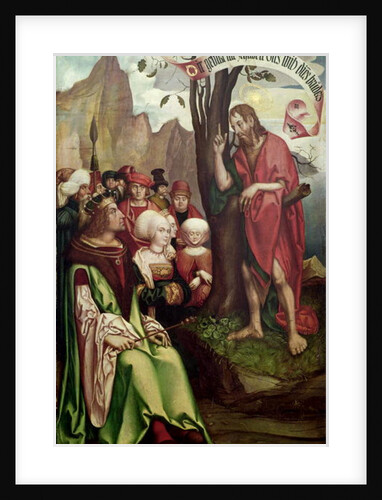 St. John the Baptist Preaching Before Herod by Hans Fries