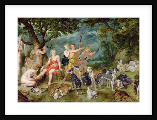 Diana and her Nymphs Preparing to Leave for the Hunt by Jan the Elder Brueghel