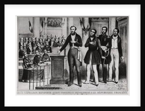 Louis Napoleon Bonaparte III Swearing Fidelity and Devotion to the French Republic by French School