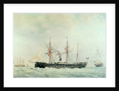 The French Battleship, 'La Gloire', 1880 by Francois Geoffroy Roux